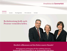 Tablet Screenshot of anwaltskanzlei-sommerfeld.de